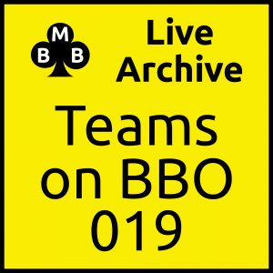 Live archive teams on bbo 19
