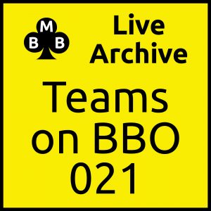 Live archive teams on bbo 21