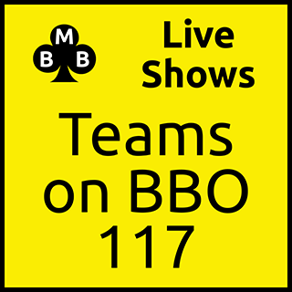 Teams on BBO 117 - Wed 21 Sep 22